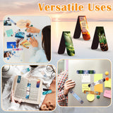 100 Pack Bible Magnetic Bookmarks Christian Scenery Magnet Bookmark Clips for Women Men Book Lovers Bible Page Markers for Teachers Students Reading School Office Home, Printing on 2 Side Diteryy