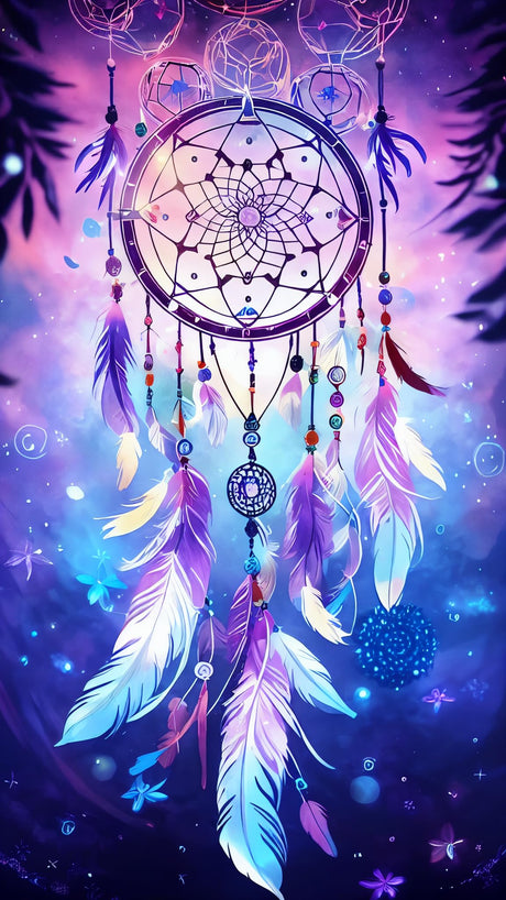 ZHUMUTO Large 5D Diamond Art Painting Kits for Adults,15.7x27.5inch Dreamcatcher C DIY Full Round Drill Diamond Dots Large Size,Big Gem Art and Crafts for Home Wall Decor Gifts ZHUMUTO