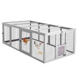 Chicken Coop Run Extension Large Hen House for Chickens,Ducks,Rabbits GUTINNEEN
