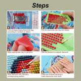 PFFNGPEN Diamond Painting Kits for Adults, 5D DIY Horse Diamond Art Kits for Beginners, Full Drill Round Diamond Art for Home Wall Decor, Daisy, 12x12 inch PFFNGPEN