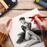 PANDAFLY Drawing Sketching Pencil Set, 42 Pack Pro Art Pencil Kit with Graphite Pencils (14B-4H), Charcoal Pencil, Ideal for Shading, Blending, Drawing Set for Beginners & Pro Artists PANDAFLY