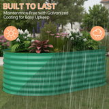 6x3x2ft Galvanized Raised Garden Bed Outdoor, 24" Tall Metal Planter Box for Flowers Herbs Vegetables, Rust-Resistant Raised Garden Beds for Gardening, Easy Assembly Outdoor Garden Box & Planters Garvee