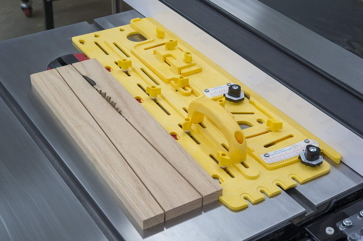 Microjig Grr-ripper Advanced (2-Pack) with MicroDial Tapering Jig | For Table Saws, Router Tables, Jointers, and Band Saws | For DeWalt/Makita/Bosch/Skil/Jet/Powermatic/SawStop and More MICROJIG