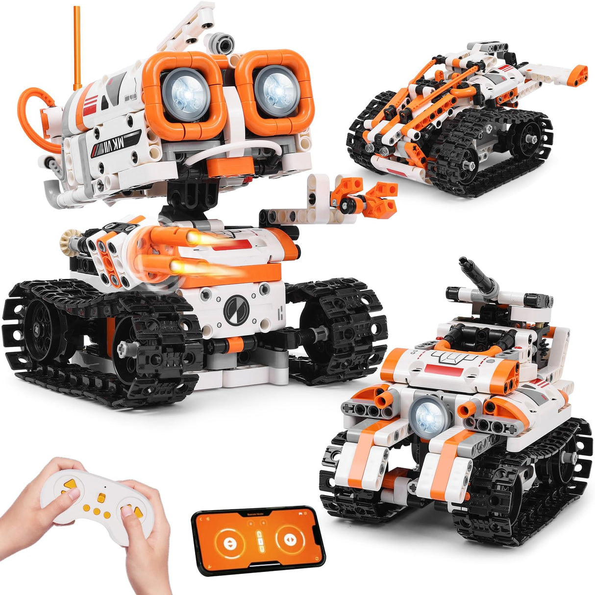 Kyanio STEM Robotics Kits for Kids Ages 8-12 8-14 Year Old, 3 in 1 Remote/APP Control & Programming Robot Building Set, Toy Coding Science Projects, Birthday Gift Ideas for 8 9 10 11 12+ Boys & Girls Kyanio