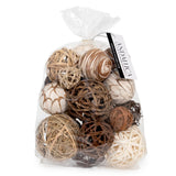 ANDALUCA Decorative Balls Bag Bowl Filler Home Decor (Beige) ANDALUCA