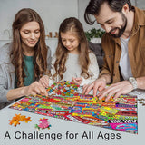 YINSHENG Jigsaw Puzzles for Adults 1000 Piece Puzzle for Adults 1000 Piece - Crazy Candy - Jigsaws Puzzles 1000 Piece For Adults Kids Educational Game Toys Gift for Home Wall Decoration (27.6"x 19.7") YINSHENG