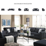 Signature Design by Ashley Altari Modern Queen Sofa Sleeper with 2 Accent Pillows, Dark Gray Signature Design by Ashley