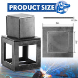 Blulu 48 Pieces Welding Practice Kit Welding Coupons 11 Gauge 3&2 Inch Square Steel Welding Plate for Novice at Welding Welding Practice Kit for Mig, Tig Stick, Arc, Gas and Brazing Blulu