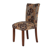 Homepop Home Decor | K1136-F975 | Classic Upholstered Parsons Dining Chair | Single Accent Dining Chair, Brown Woven HomePop