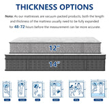 Twin XL Mattress,14 Inch Hybrid XL Twin Mattress in a Box with Gel Memory Foam for Back & Lumbar Support, Individually Pocket Springs for Pressure Relief, Medium Firm, CertiPUR-US, 39"*80"*14" 6V-Sermmoo