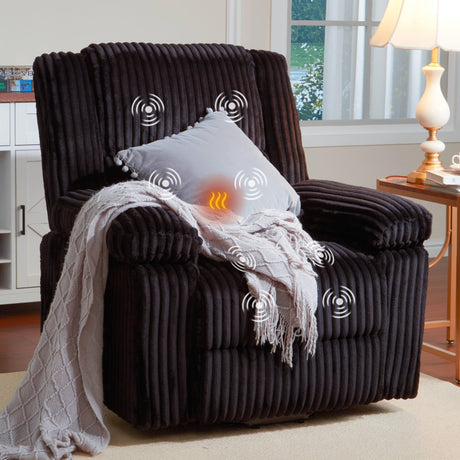 GarveeHome Power Lift Recliner Chair - Heat and Massage, Electric Lift Plush Recliner with Soft Padded Seat, Back Support & Armrests, Designed for The Elderly and People with Mobility Impaired GarveeHome