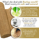 Burloptuous 40" x15 Feet Gardening Burlap Roll - Multipurpose Natural Burlap Fabric, High Density Jute Fiber Material for Decorations, Center Pieces for Home, Rustic Party Décor Burloptuous