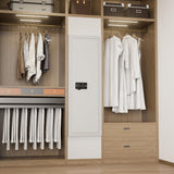 Superday 4-6 Wall Guns Safes with Electronic Fingerprint lock, Quick Access Locking Gun Cabinets for Rifles and Shotguns, White Unassembled Gun Safe for Rifles and Pistols with 3 Removable Shelves Superday