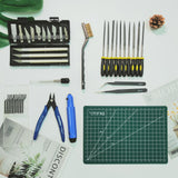 49Pcs 3D Printer Accessories Kit, 3D Printing Tools Set Includes Nozzle Cleaning Kit, Deburring Tools, Needle Files, Removal Tools, Craft Knife, Tweezers, Cutting Mat for 3D Prints Finishing Lankki
