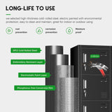 INTERGREAT Metal Locker for Employees with 6 Doors, (72") Black Steel Locker Storage Cabinet with 6 Tiers,Tall Office Storage Lockers for Home Office,School,Gym INTERGREAT