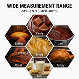 ThermoPro TP509 Candy Thermometer with Pot Clip, Instant Read Meat Analog Thermometer with LCD, Cooking Oil Thermometer Deep Frying Thermometer for Candy Maple Syrup Grease Cheese Sugar Brewing Making ThermoPro