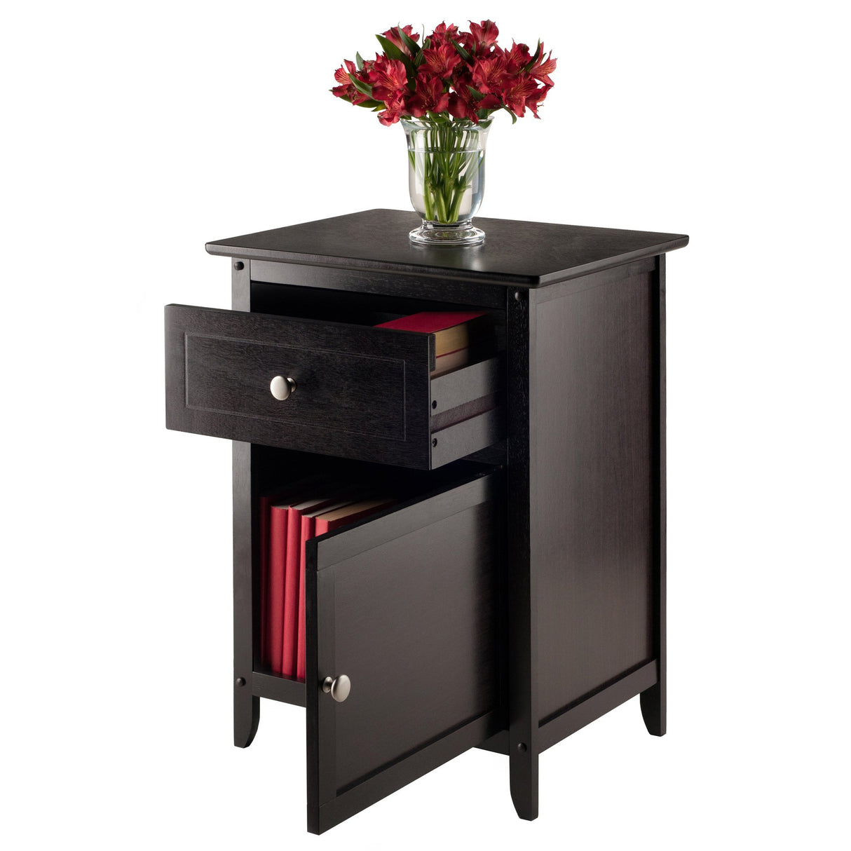 Winsome Eugene Accent Table, 18.90"W x 14.96"D x 25"H, Espresso Winsome