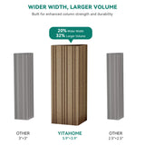 YITAHOME 10x10ft HardTop Gazebo with Nettings and Curtains, Heavy Duty Double Roof Galvanized Steel Outdoor Combined of Horizontal Vertical Stripes Roof for Patio, Backyard, Deck, Lawn (Bronze) YITAHOME