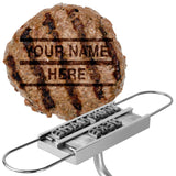 Barbuzzo Custom BBQ Branding Iron - Personalise Your Meat with Changeable Letters for Steaks, Burgers, and More Barbuzzo