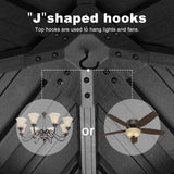 ABCCANOPY Hardtop Gazebo 8x8 - Outdoor Metal Hard Top Gazebo, Permanent Galvanized Steel Aluminum Framed Pavilion with Netting and Curtain for Patio Backyard Lawn Garden (Double Roof, Gray) ABCCANOPY