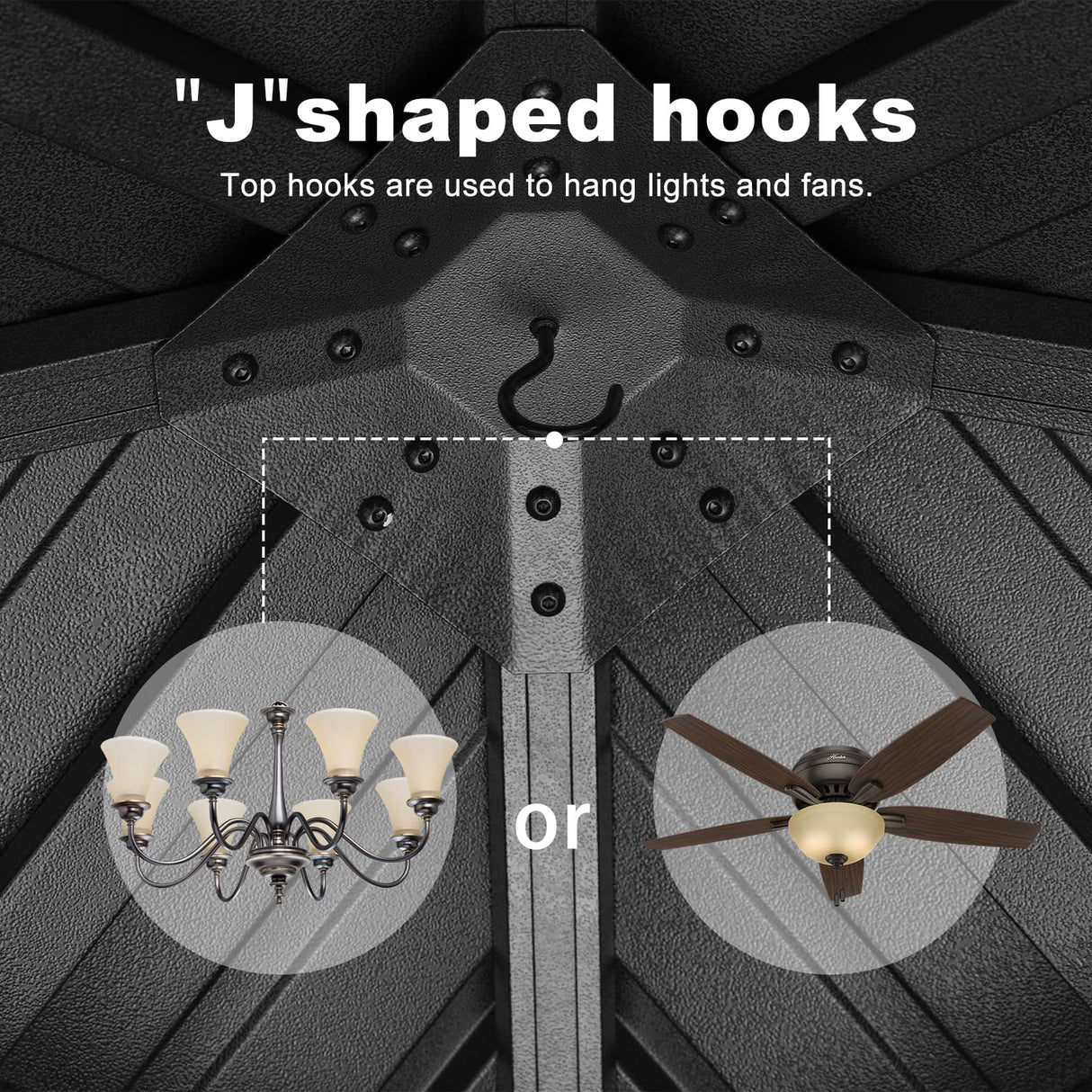 ABCCANOPY Hardtop Gazebo 10x10 - Outdoor Metal Hard Top Gazebo, Permanent Galvanized Steel Aluminum Framed Pavilion with Netting and Curtain for Patio Backyard Lawn Garden (Double Roof, Gray) ABCCANOPY