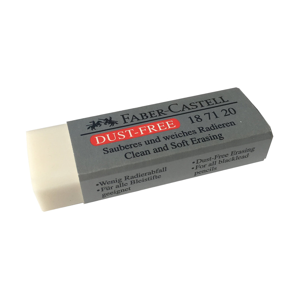 [Pack of 4] Faber-Castell LARGE Eraser Dust Free Clean and Soft Erasing for ART, OFFICE, SCHOOL USE (6.2x2x1.25cm) Faber-Castell