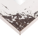 Patton Wall Decor 24x36 Distressed White Reclaimed Wood Wall Mirror Patton Wall Décor