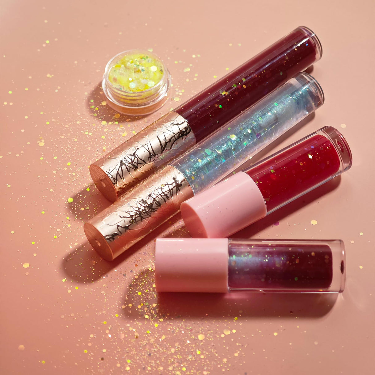 BRIPATI DIY Lip Gloss Making Kit, 46PCS DIY Lip Gloss Kit to Make Your Own Lip Gloss, Moisturizing Lip Glaze Handmade Set, Beginner Lip Gloss Kit, Lip Gloss Making Supplies Set for Women Girls BRIPATI