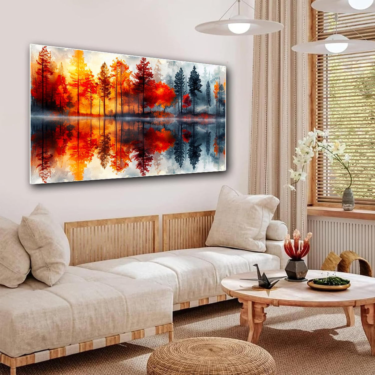 igoodom Large Diamond Painting, Landscape Large Diamond Art Kits for Adults, Full Drill Round Big Diamond Painting, DIY Gem Art and Crafts for Home Wall Decor Gift 27.5 X 15.7inch igoodom