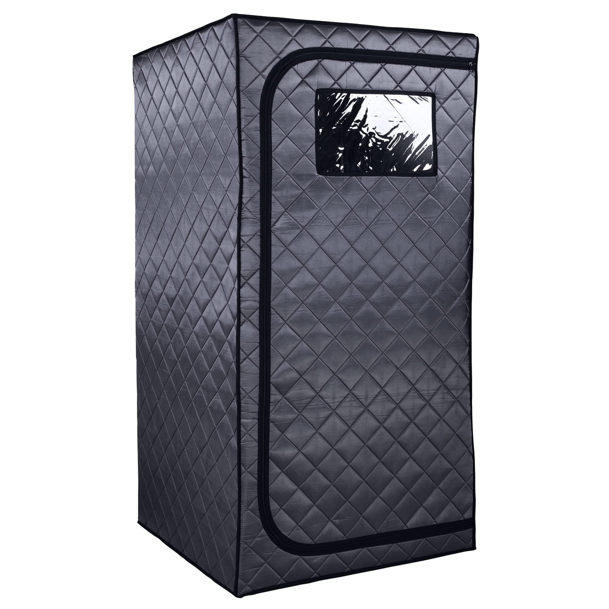 Durasage 1-Person Infrared Sauna for Home, Ultra Low EMF Infrared Panels, LED Lighting, Heating Foot Pad and Portable Chair (1-Person) Durasage