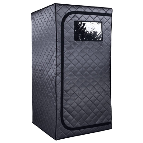 Durasage 1-Person Infrared Sauna for Home, Ultra Low EMF Infrared Panels, LED Lighting, Heating Foot Pad and Portable Chair (1-Person) Durasage