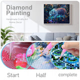 JOASURA Tiger Diamond Painting Kits for Adults,DIY Diamond Art Painting Round Full Drill 12x16in,5D Diamond Dots Art for Beginning Home Wall Decor JOASURA