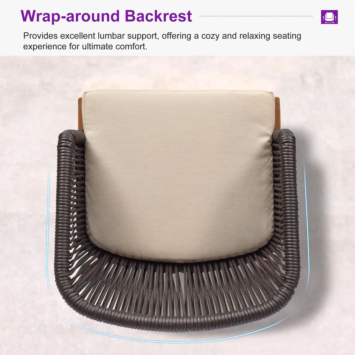 PURPLE LEAF 9 Pieces Outdoor Dining Set Patio Furniture Set Aluminum Rattan Wicker Patio Dining Table and Chairs Set for 8 for Lawn Backyard Deck Brown PURPLE LEAF