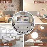 LUXOAK Full Size Murphy Bed with Charging Station, Cabinet Bed with Large Storage Drawer for Home Office or Small Room, Full Foldable Platform Bed, White LUXOAK