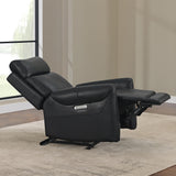 KISLOT Leather Recliner Chair for Adults Wall Hugger RV Recliner with USB Charging Ports Electric Power Reclining Sofa for Living Room Home Theater Seating Bedroom KISLOT