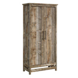 Sauder Granite Trace Storage Pantry Cabinet, L: 35.2"x W: 16.26"x H: 71.97", Rustic Cedar finish Sauder