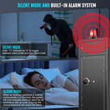 KAER 15-17 Gun Safe Digital Gun Safe for Rifles and Pistols Gun Cabinet Rifle Safe for Home with Adjustable Rifle Racks Gun Safes Multi Layer Design with Separate Lockbox and Drawer KAER