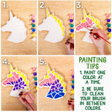 Creative Roots Mosaic Unicorn Stepping Stone, Includes 7-Inch Ceramic Stone & 6 Vibrant Paints, DIY Garden Stepping Stone Kit for Kids Ages 6+ Creative Roots