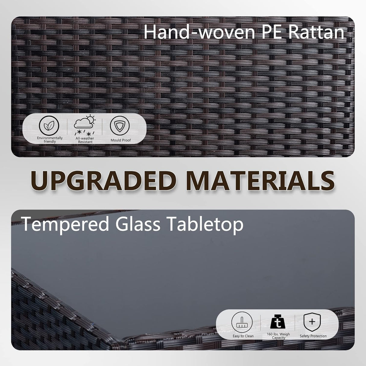 ASJMR 11 Pieces Patio Furniture Set with 2 Swivel Chairs Patio Furniture Outdoor Sectional Sofas with 55000 Gas Fire Pit Patio Conversation Set w/7 Cushions ASJMR