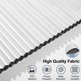 BERISSA Custom Cellular Shades Cordless, Blackout Cellular Window Blinds, Pull Down Blackout Blinds Honeycomb Indoor Windows Shades for Home Office Bedroom, Easy to Install, White BERISSA