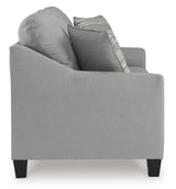 Signature Design by Ashley Adlai Casual 2-in-1 Queen Sofa Sleeper with Folding Memory Foam Mattress and 2 Toss Pillows, Light Gray Signature Design by Ashley
