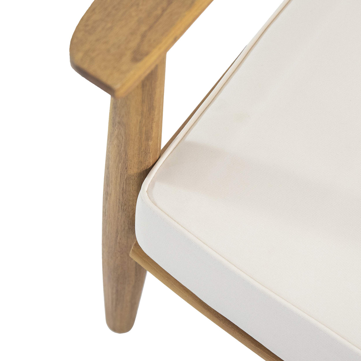 Christopher Knight Home Felix Outdoor Acacia Wood 4 Seater Chat Set with Coffee Table, Teak Finish, Beige Christopher Knight Home