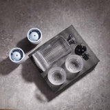 Whiskey Decanter Set with Gift Box - Includes 2 Crystal Bourbon Glasses and 2 Big Ice Ball Molds - Whiskey Glasses Set for Scotch, Cocktails, Rum, Cognac, Vodka - Unique Gift for Men LORSIA