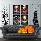 6 Pack Halloween Diamond Painting for Adults - 5D Horror Diamond Art Kits for Adults,Full Drill Diamond Dots DIY Diamonds Pictures Gem Crafts for Home Wall Decor Gifts(11.8x15.7inch) WoodArtSupply