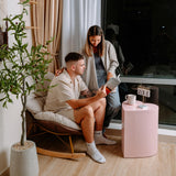 KAYMILY Living Room Coffee Table, Office End Table, Bedroom Modern Nightstands, Nursery Side Table, Accent Tables - Heart Shape - No Assembly - Pink Kaymily Home