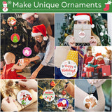 3" Round Sublimation Ornament Blanks, 30 Pieces - For Christmas Tree Decor and DIY Crafts (3 inches) Billbotk