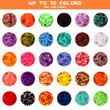 UUEMB 3000+ Rubber Band Bracelet Kit, Colorful Loom Bracelet Making Kit with Storage Box, DIY Art Craft Set with Charms Beads for Beginners Birthday Christmas Parties Gift UUEMB