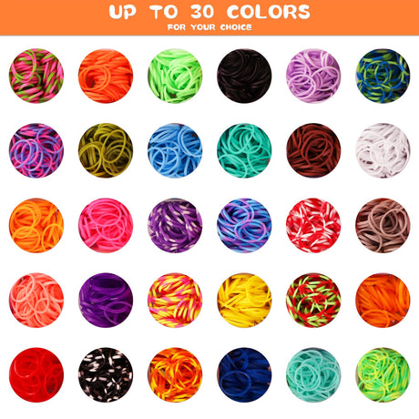UUEMB 3000+ Rubber Band Bracelet Kit, Colorful Loom Bracelet Making Kit with Storage Box, DIY Art Craft Set with Charms Beads for Beginners Birthday Christmas Parties Gift UUEMB