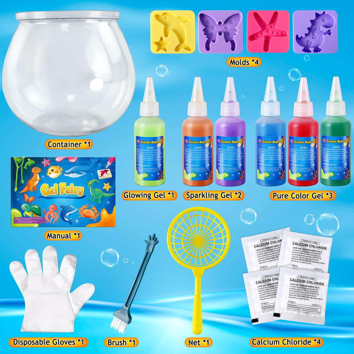 Kacwsoay Magic Water Elf Toy Kit for Kids - Aqua Fairy Water Pets - DIY Squishies Maker Crafts Birthday Gifts for Boys and Girls Kacwsoay