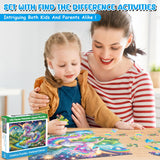 100 Piece Puzzles Raibow Unicorn Puzzle for Kids Ages 4-8 8-10, 100 Piece Jigsaw Puzzle for Adults Toddler Children Learning Educational Puzzles Toys Birthday Gifts for Girls Boys NeveSono